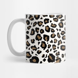 white leopard print Mug